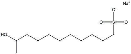 10-Hydroxyundecane-1-sulfonic acid sodium salt Struktur