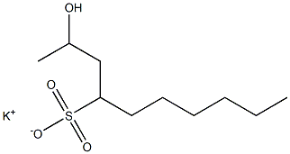 2-Hydroxydecane-4-sulfonic acid potassium salt Struktur