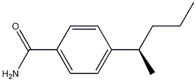 (-)-4-[(R)-1-Methylbutyl]benzamide Struktur