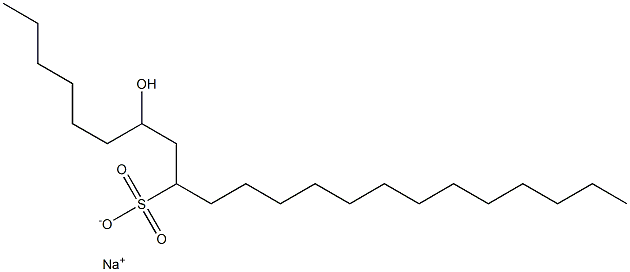 7-Hydroxydocosane-9-sulfonic acid sodium salt Struktur