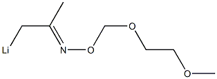 1-Lithio-2-[(2-methoxyethoxy)methoxyimino]propane Struktur