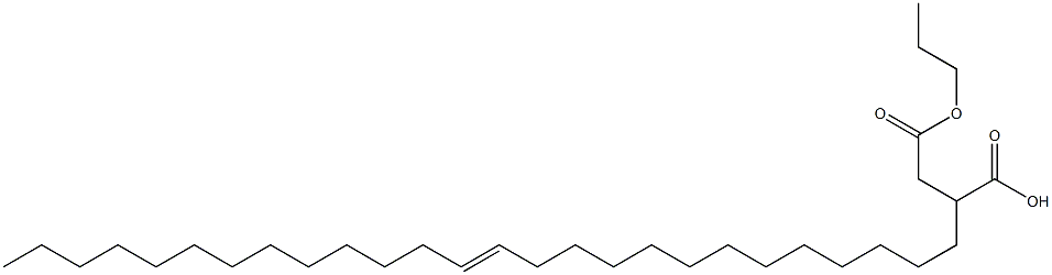 2-(13-Hexacosenyl)succinic acid 1-hydrogen 4-propyl ester Struktur