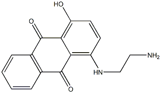 1-Hydroxy-4-[2-(amino)ethylamino]anthraquinone Struktur