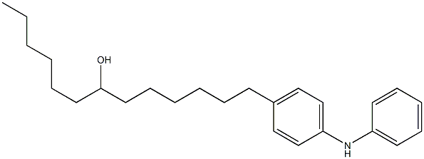4-(7-Hydroxytridecyl)phenylphenylamine Struktur