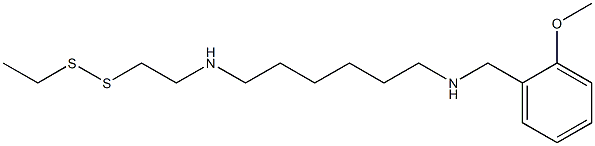 N-[6-[[2-(Ethyldithio)ethyl]amino]hexyl]-2-methoxybenzenemethanamine Struktur