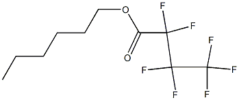 Heptafluorobutyric acid hexyl ester Struktur
