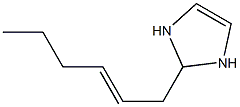 2-(2-Hexenyl)-4-imidazoline Struktur