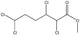 2,3,6,6-Tetrachlorohexanoic acid methyl ester Struktur
