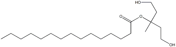 Pentadecanoic acid 3-hydroxy-1-(2-hydroxyethyl)-1-methylpropyl ester Struktur