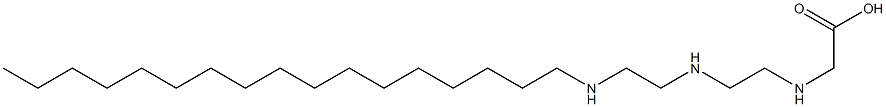 N-[2-[2-(ヘプタデシルアミノ)エチルアミノ]エチル]グリシン 化學(xué)構(gòu)造式