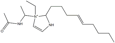 1-[1-(Acetylamino)ethyl]-1-ethyl-2-(4-nonenyl)-4-imidazoline-1-ium 結(jié)構(gòu)式