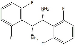 (1R,2R)-1,2-Bis(2,6-difluorophenyl)ethane-1,2-diamine Struktur