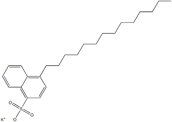 4-Tetradecyl-1-naphthalenesulfonic acid potassium salt Struktur