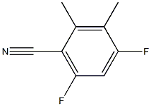 4,6-Difluoro-2,3-dimethylbenzonitrile Struktur