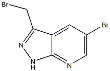 5-bromo-3-(bromomethyl)-1H-pyrazolo[3,4-b]pyridine Struktur