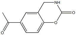 6-acetyl-3,4-dihydro-2H-1,3-benzoxazin-2-one Struktur