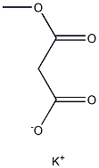 Methyl malonate monopotassium salt Struktur