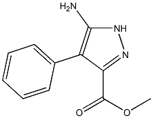 METHYL 5-AMINO-4-PHENYL-1H-PYRAZOLE-3-CARBOXYLATE Struktur