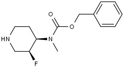 benzyl (((3S,4R)-3-fluoropiperidin-4-yl)methyl)carbamate Struktur