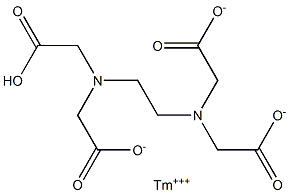 Thulium(III) hydrogen EDTA Struktur
