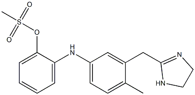 3[(4,5-二氫-1咪唑-2-基)甲基](4-甲苯基)氨基苯酚甲磺酸鹽