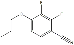 2,3-difluoro-4-cyanophenyl propyl ether Struktur