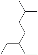 5-Ethyl-2-methylheptane. Struktur