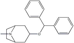 3-diphenylmethoxytropane Structure