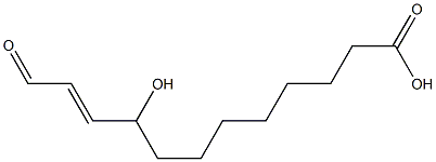 9-hydroxy-12-oxo-10(E)-dodecenoic acid Struktur