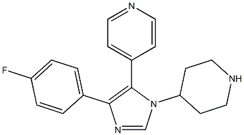 4-(4-fluorophenyl)-1-(4-piperidinyl)-5-(4-pyridyl)-imidazole