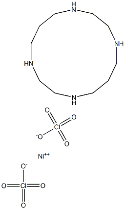 (1,4,8,11-tetraazacyclotetradecane)nickel(ii) perchlorate Struktur
