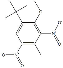 2-METHOXY-3,5-DINITRO-4-METHYL-TERT-BUTYLBENZENE Struktur