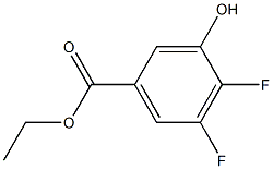 4,5-DIFLUORO-3-HYDROXYBENZOIC ACID ETHYL ESTER Struktur