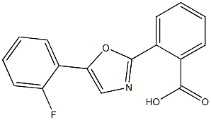 2-[5-(2-FLUOROPHENYL)-1,3-OXAZOL-2-YL]BENZOIC ACID Struktur