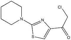 2-chloro-1-(2-piperidin-1-yl-1,3-thiazol-4-yl)ethanone Struktur