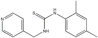 N-(2,4-dimethylphenyl)-N'-(4-pyridylmethyl)thiourea Struktur
