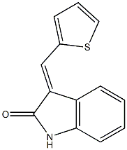 3-(2-thienylmethylidene)indolin-2-one Struktur