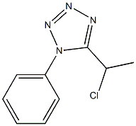 5-(1-chloroethyl)-1-phenyl-1H-tetrazole Struktur