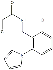 2-chloro-N-[2-chloro-6-(1H-pyrrol-1-yl)benzyl]acetamide Structure