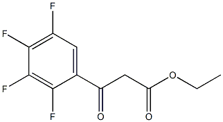 2,3,4,5-Tetrafluorobenzoyl ethyl acetate Struktur