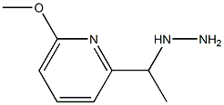 1-(1-(6-methoxypyridin-2-yl)ethyl)hydrazine Struktur