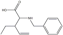 2-(benzylamino)-3-ethylpent-4-enoic acid Struktur