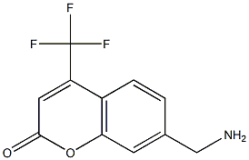 7-(aminomethyl)-4-(trifluoromethyl)-2H-chromen-2-one Struktur