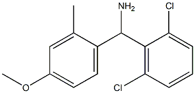 (2,6-dichlorophenyl)(4-methoxy-2-methylphenyl)methanamine Struktur