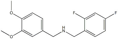 [(2,4-difluorophenyl)methyl][(3,4-dimethoxyphenyl)methyl]amine Struktur