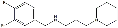 [(3-bromo-4-fluorophenyl)methyl][3-(piperidin-1-yl)propyl]amine Struktur