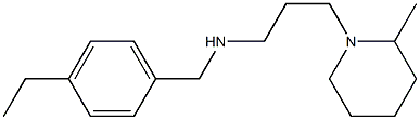 [(4-ethylphenyl)methyl][3-(2-methylpiperidin-1-yl)propyl]amine Struktur
