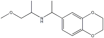 [1-(2,3-dihydro-1,4-benzodioxin-6-yl)ethyl](1-methoxypropan-2-yl)amine Struktur