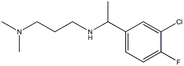 [1-(3-chloro-4-fluorophenyl)ethyl][3-(dimethylamino)propyl]amine Struktur