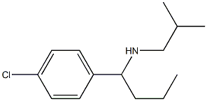 [1-(4-chlorophenyl)butyl](2-methylpropyl)amine Struktur